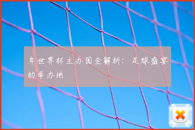 年世界杯主办国全解析:足球盛宴的举办地